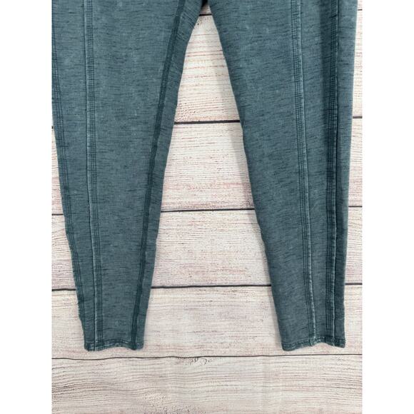 Free People Movement Rough Seam Heavy Weight Leggings Women's Small Green/Gray - Picture 5 of 10